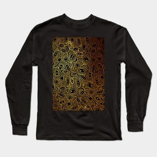 Golden Celtic Pattern Long Sleeve T-Shirt